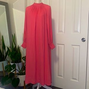 H&M sheer Pink long sleeve dress